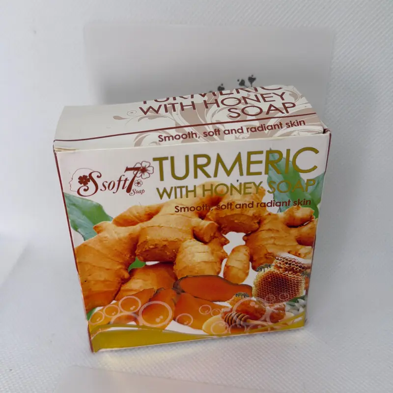 Soft 7 Turmeric and Honey Soap for face and Body Care and Comfort Gentle Skin Repair 5