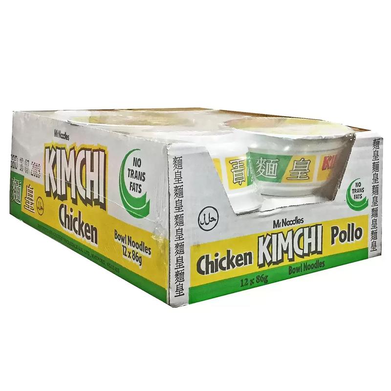 Mr Noodles Kimchi Chicken Instant Spicy Bowl Noodles Quick and Easy Meal Instant Food 0