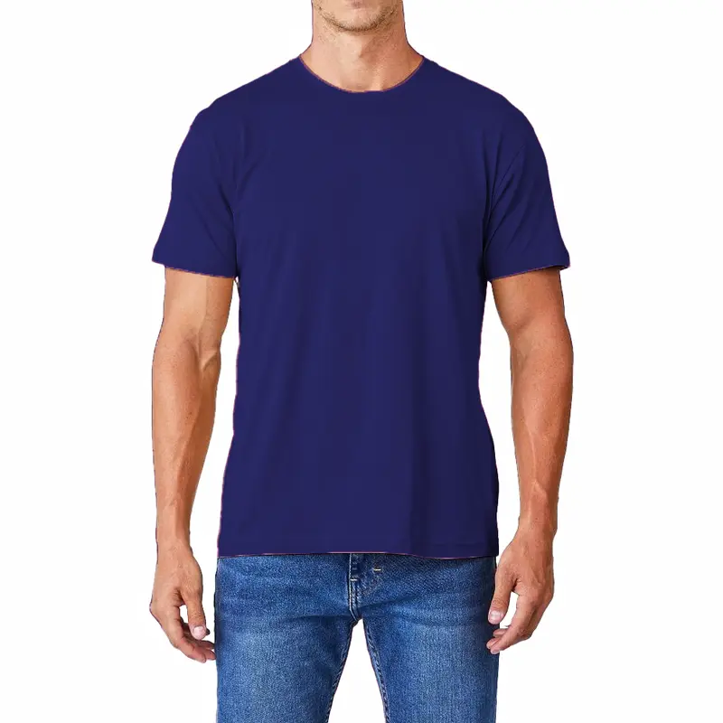 Mens Plain Crew Neck 100% Cotton Gym Casual Work Short Sleeve T-shirt Tee S-3XL Multipack 3