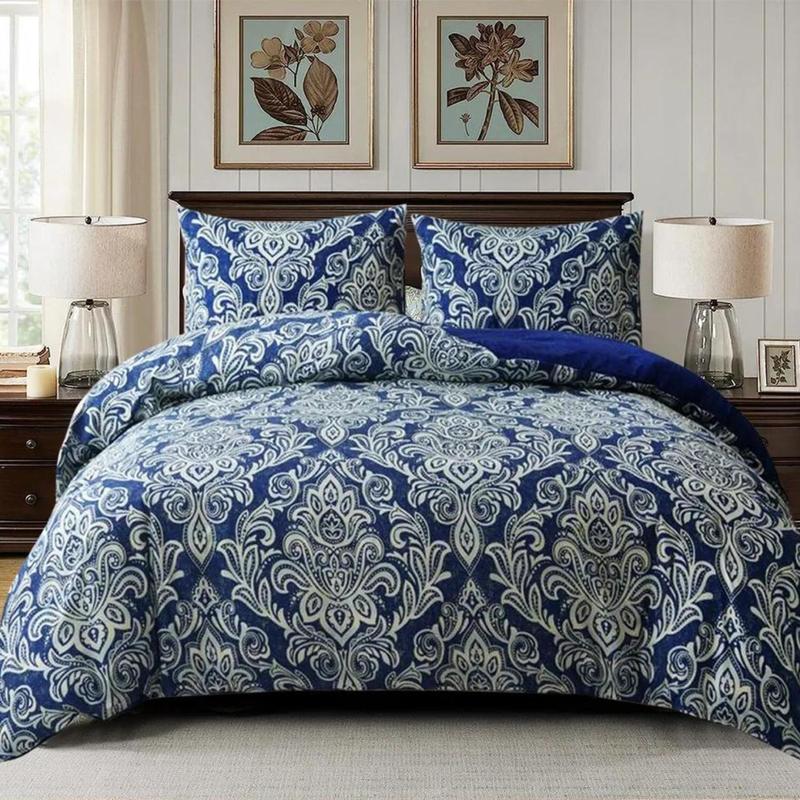 100% Rich Cotton Duvet Quilt Cover Bedding Set Double King & Super King Size 2