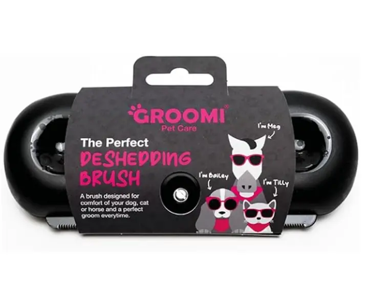 Deshedding & Grooming Brush for Dogs, Cats, Horses & Rabbits - Gentle & Effective Pet Grooming Tool, Wide Shallow Comb, Smooth Groomer for Cats, Dogs and Horses, Combs for Grooming Animal