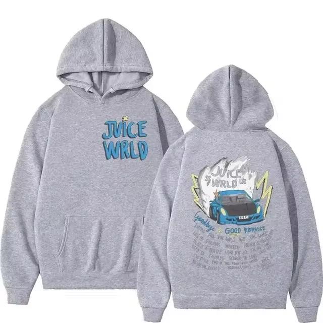 Product Introduction of Juice WRLD Hoodies Men Women Hooded Sweatshirts Fashion Hip Hop Casual Pullovers Black Streetwear Sweatshirts 4