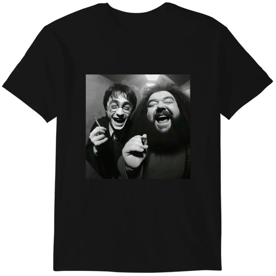Harry Potter and Hagrid trip after party, Harry Potter tee-shirt, Humorous ,Fan gift, Harry Potter gift Gildan Heavy Cotton