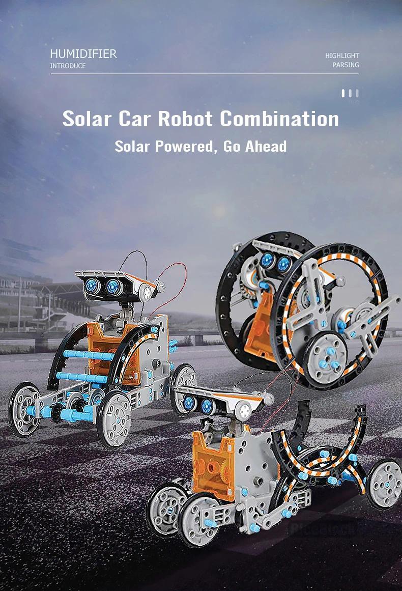 Product Introduction of 12 in 1 Science Experiment Solar Robot Toy DIY Building Powered Learning Tool Education Robots Technological Gadgets Kit for Kid 19