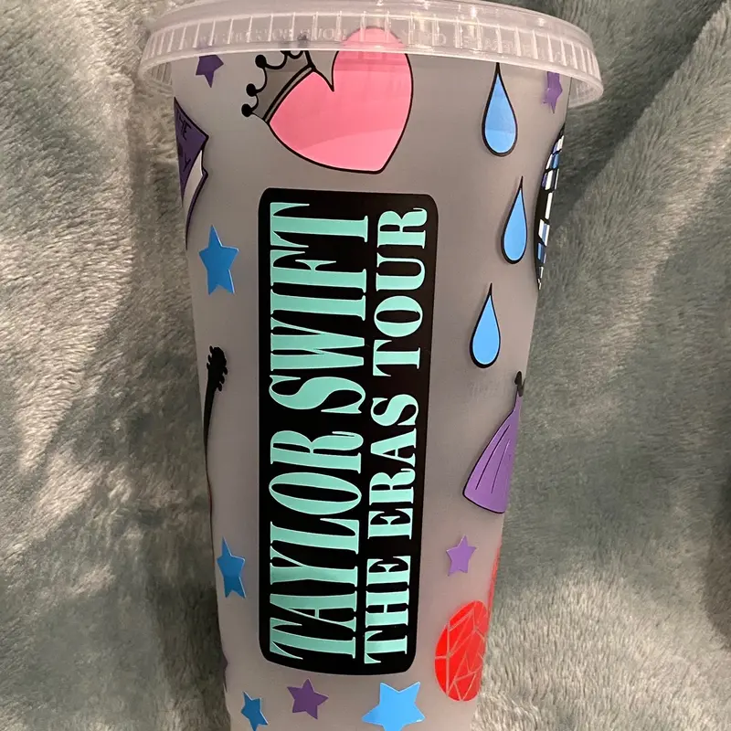 Taylor Swift THE ERAS TOUR 24oz acrylic cup with personalisation 0