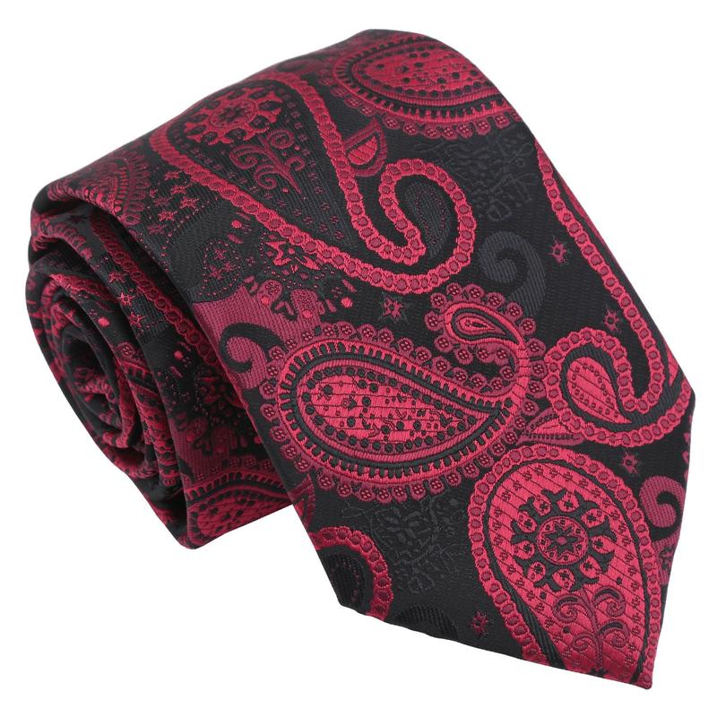 DQT Paisley Bohemian Men's Tie Perfect for Wedding Formal Attire Special Occasions 5
