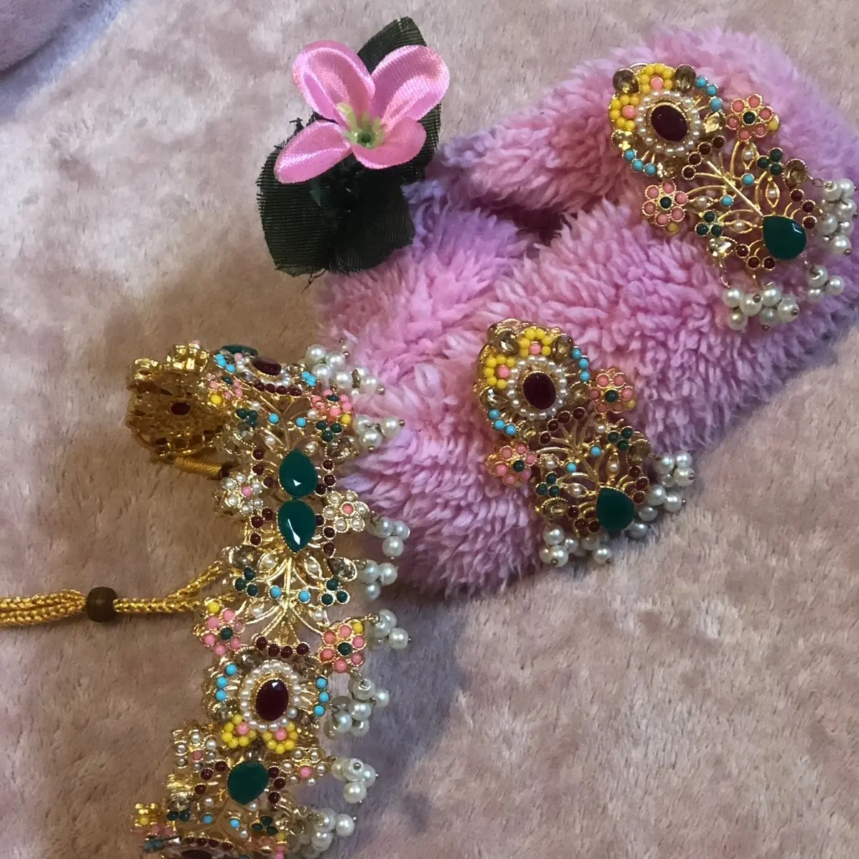 Beautiful Nauratan necklace set