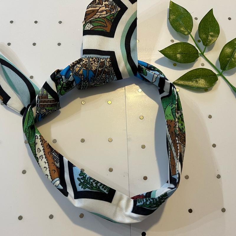 Handmade WIRE HEADBAND wired head scarf rockabilly hair band wrap vintage pin up 50s 60s 70s 80s 7
