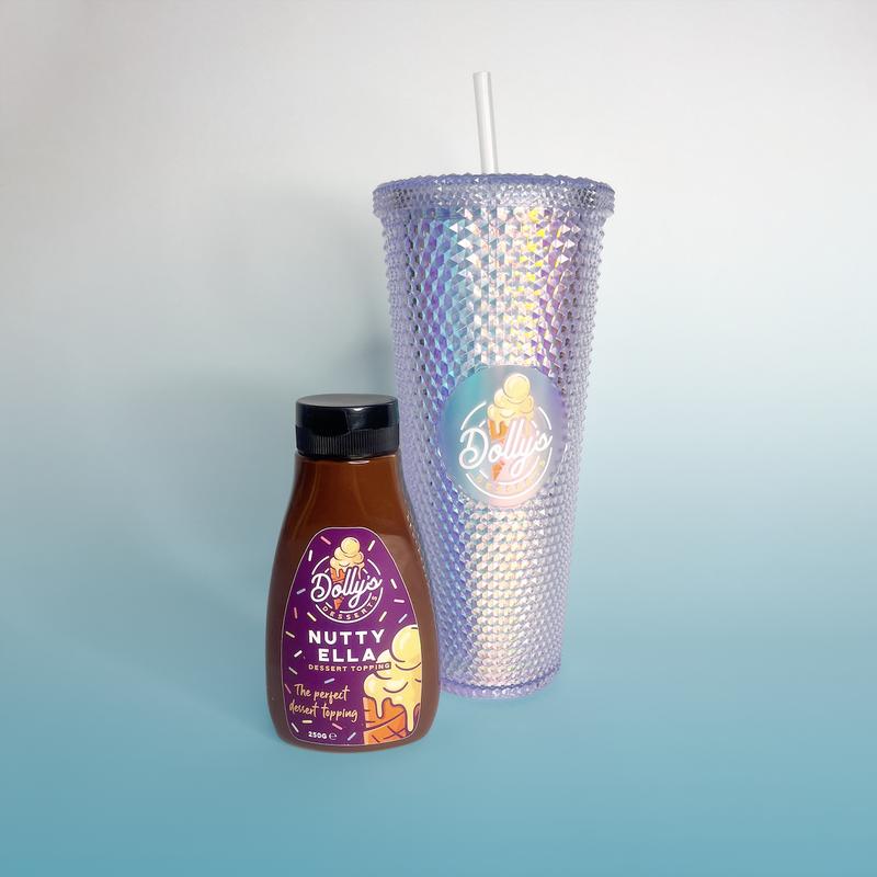 Dolly's 24oz Tumbler and Dessert Topping Bundle 5