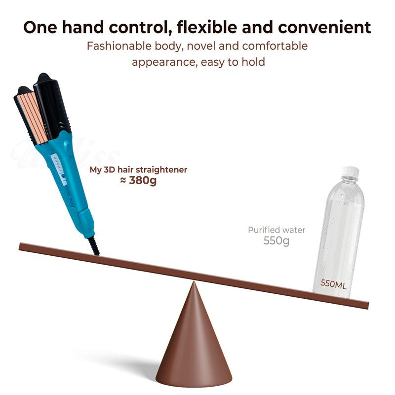 Product Introduction of 3D hair imprinting  3D Hair Press Iron Hair Straightener Electric Straightening Curling Imprinting 3D Hair Crimper Comfort Curler 21