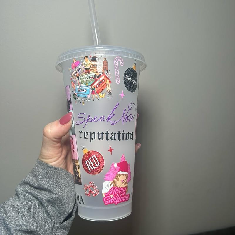 Taylor Swift swiftmas Christmas 24oz cold cup 1