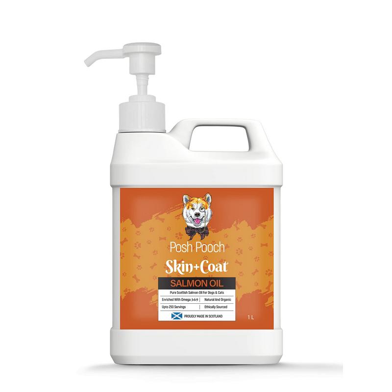 Scottish Salmon Oil For Dogs & Cats 1 Litre Omega 3,6,9 Vitamin E, Pure Fish Oil Promotes Coat, Enhanced Appetite, Relieves Itchiness, Increase Energy Kibble Supplement Booster (1 Litre (1000ml)) 2