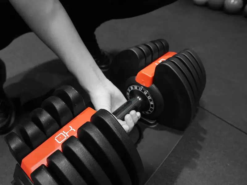 OX | Adjustable Dumbbell 40 KG | 4-90 LBS | 2-40 KG | Heavy Duty Steel Dumbbell Set 6