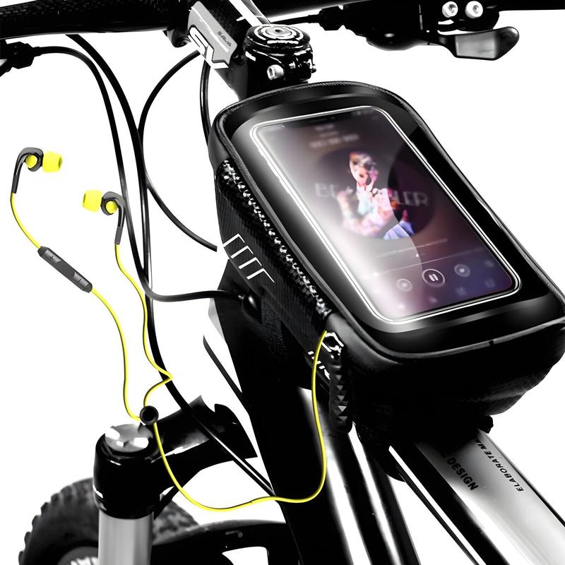 WILDMAN Waterproof Mountain Bike Bag, Universal Fit, Mobile Phone Holder, Sensitive Touch Screen, Rainproof 6