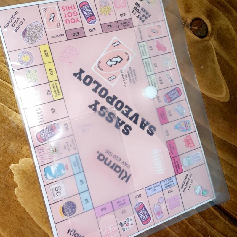 Sassy Saveopoly Saving Challenge - Cash Stuffing - Money Saving Game - Budgeting - Money Saving 3
