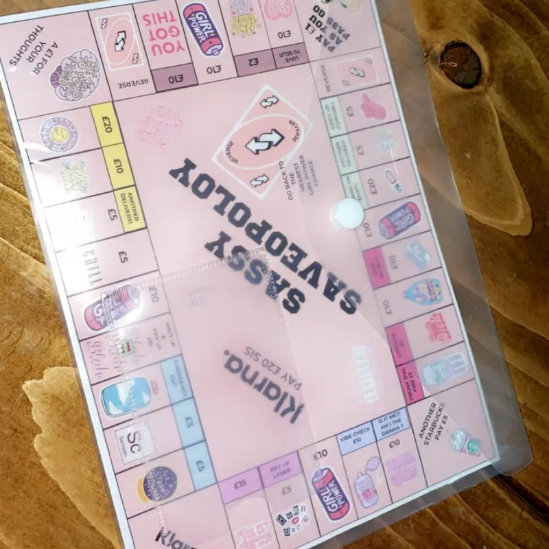 Sassy Saveopoly Saving Challenge - Cash Stuffing - Money Saving Game - Budgeting - Money Saving 2