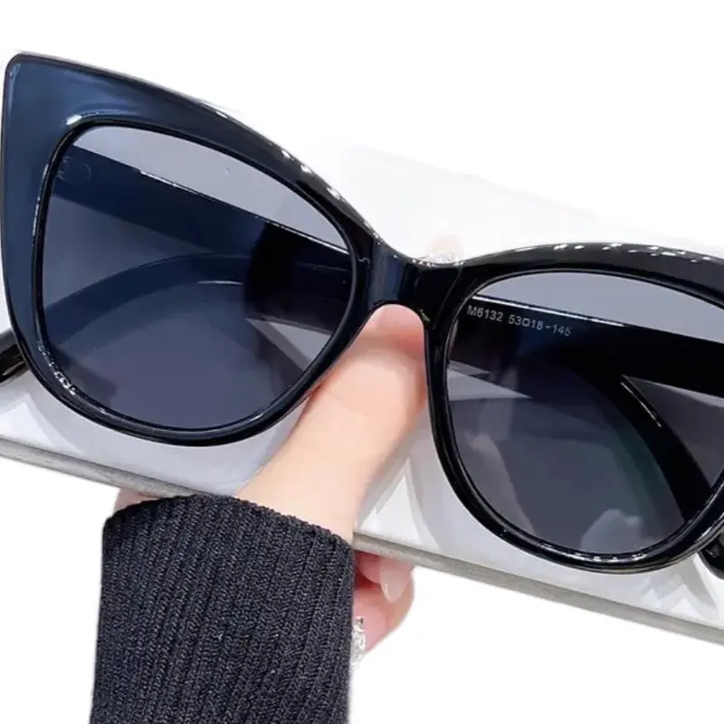 Y2K Cat Eye Fashion Jelly Color Block Sun Shades for Women and Men - Ideal for Beach Party and Club Events 0