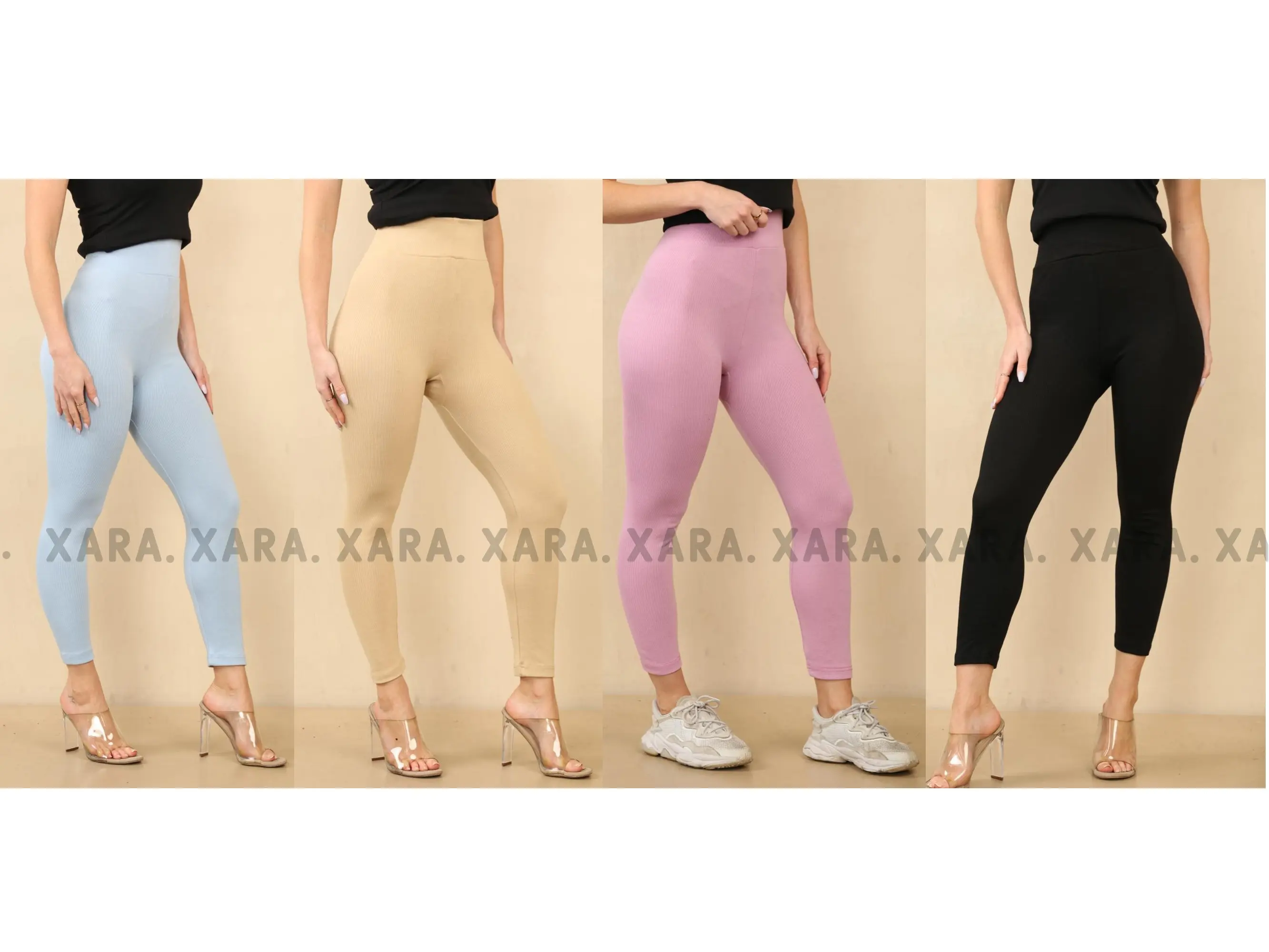 Xara. Ribbed Stretch Soft Comfort Warm Winter Legging Cotton Rib Stretch UK 8-26 Bottoms Womens Ladies Girls Legging Trousers