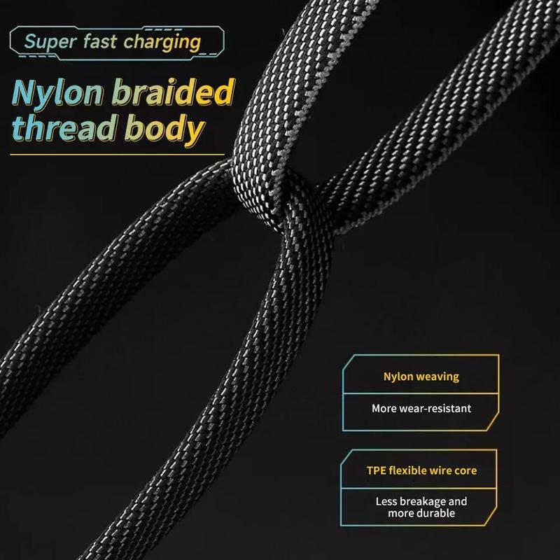 [ UK SELLER] Dual Head Type-c Data USB 4-in-1 PD 65W Fast Charging Cable Flash Charging Cable For iPhone15/14/13/12/11 Pro Max/XS MAX/XR/XS/X/8/iPad/Samsung Notebook Phone Charging Cable Smartphone Cellphone Mobile Electronic multi charger Alloy Android c 4