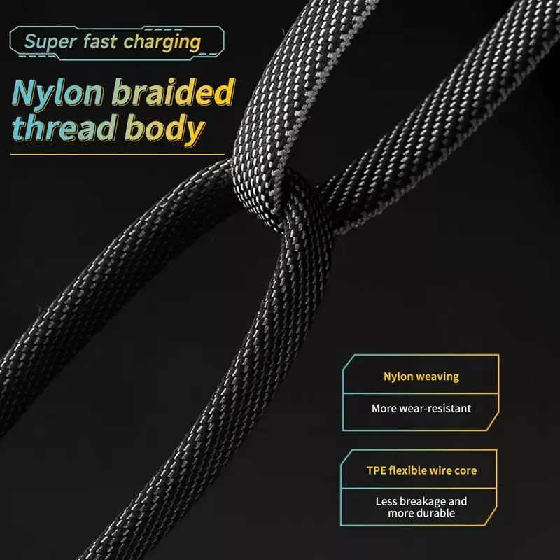 [ UK SELLER] Dual Head Type-c Data USB 4-in-1 PD 65W Fast Charging Cable Flash Charging Cable For iPhone15/14/13/12/11 Pro Max/XS MAX/XR/XS/X/8/iPad/Samsung Notebook Phone Charging Cable Smartphone Cellphone Mobile Electronic multi charger Alloy Android c 3