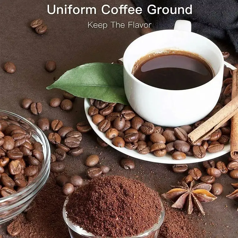 Electric Coffee Grinder Grinding Milling Bean Nut Spice Matte Blade Blender UK 6