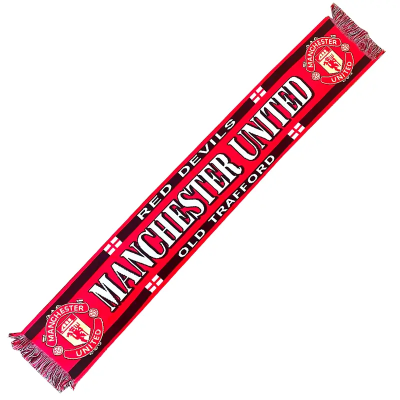Scarf Manchester united Football Club premier league fan supporter football Acrylic jersey fan flag scarves 1 sided old trafford 2