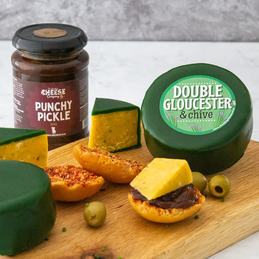 AUGUST Cheese of the Month - Double Gloucester & Chive