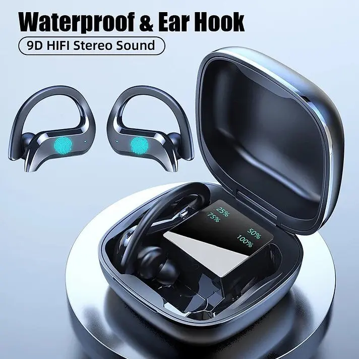 MD 03 True Wireless Sport Earbuds With LED Power Display Android Audio Headphone Waterproof 4