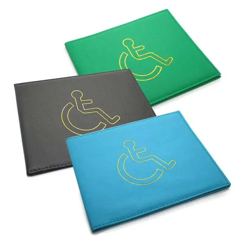 Premium quality Disabled badge Holder - soft Leather