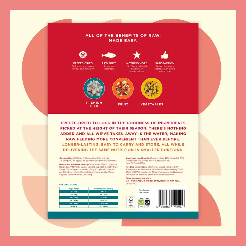 COYA Fish Freeze-Dried Raw Main Meal (150g) 2