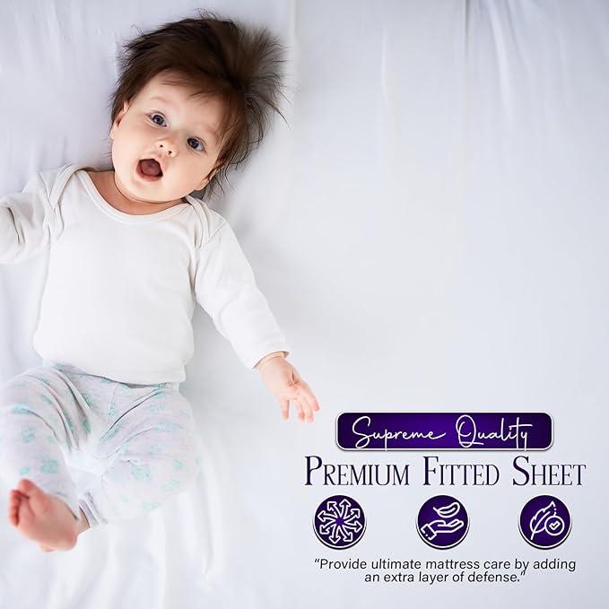 Microfiber Fitted Bed Sheet 26cm Extra Deep Pocket Fitted Bed Sheet Silky Soft Comfy &Breathable Luxury for All Uk Size Thick Mattress Available In 10 Different Color 3