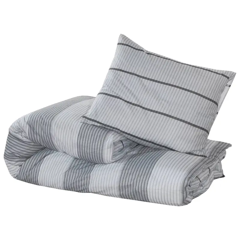 Grey Cotton Duvet Cover Set - 140x200 cm | Soft, Stylish & Durable Bedding 2