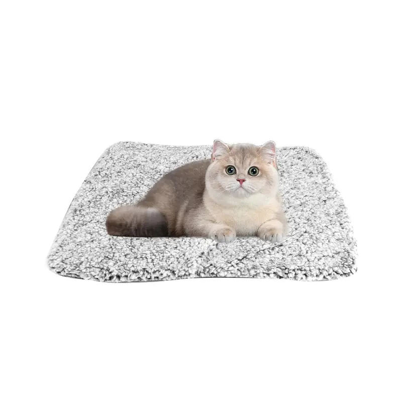 Self Heating Pet Pad Extra Warm Cat Dog Mat Thermal Pet Bed with Removable Cover for Indoor Outdoor Pets - L 7