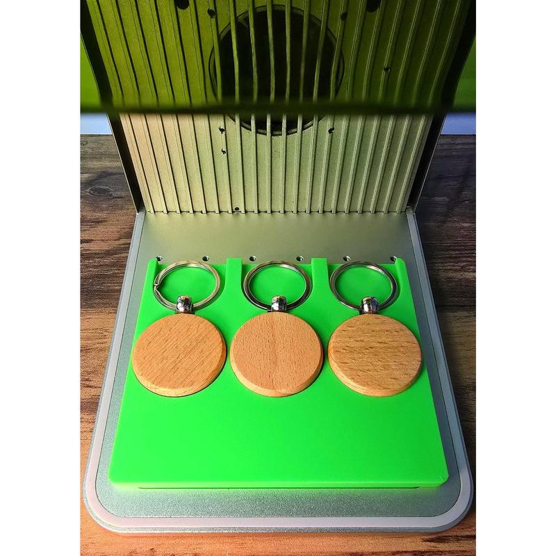 Round Wooden Keychain Jig | xTool F1 & F1 Lite Engraving 3