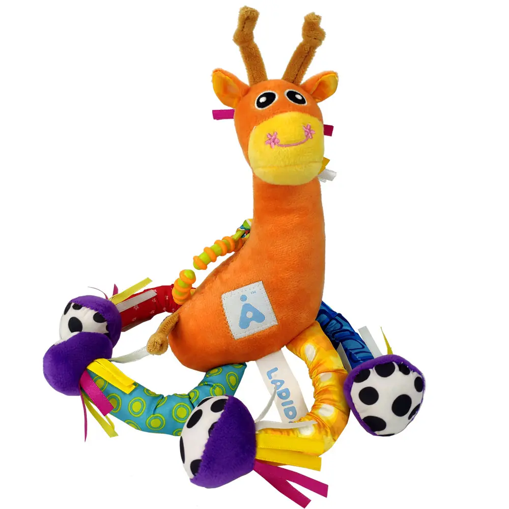 Soft and Plush LADIDA Giraffe Toy, Vibrant Colours and Fun Patterns, Easy to Clean, Perfect Gift for Kids 6  old bathtoys  forkids toy  rotation