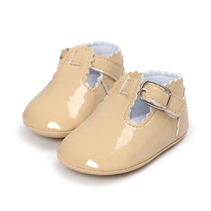 Baby Girl Shoes Moccasins Mary Jane Soft Soled Non-slip Footwear Crib PU Leather Newborn Baby Shoes Christmas Gift first 3