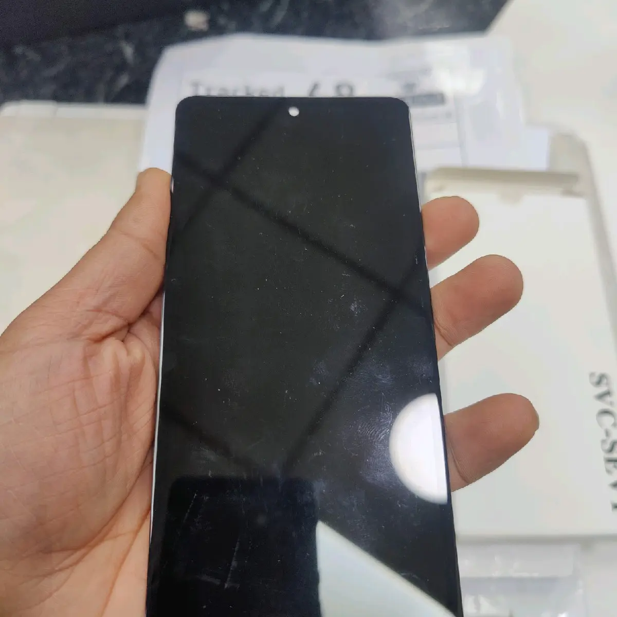 lcd screen for samsung a33 with frame