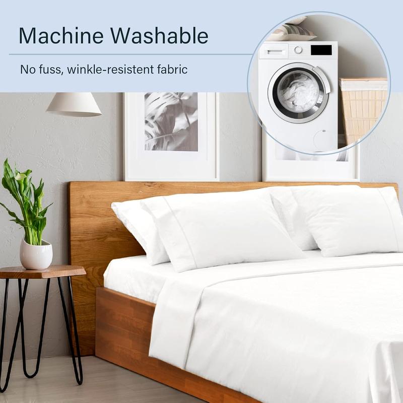 Premium 30cm Fitted Sheet for Thick Mattresses - Soft & Breathable - Elasticized Edges - Easy Maintenance - Versatile Design 5
