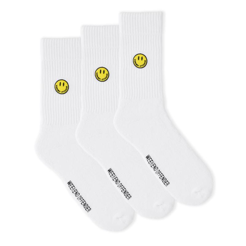 Smiley Sports Socks White 0