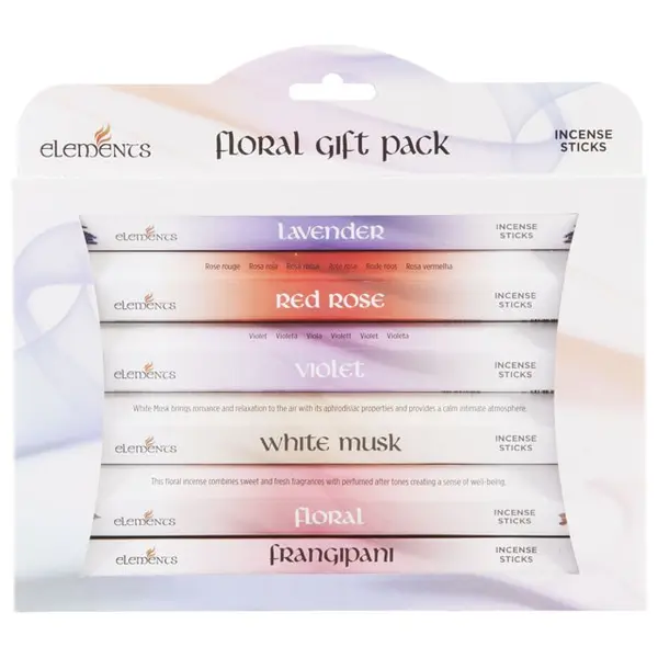 Elements Floral Fragrances Incense Stick Gift Pack Box Scented Perfume Freshener Aroma Flower