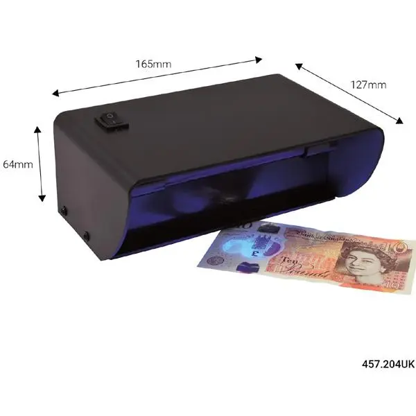 Money, Currency & Stamp Detector with Cable & Plug - Reliable Counterfeit Detection Note Checker - Counter Top 4