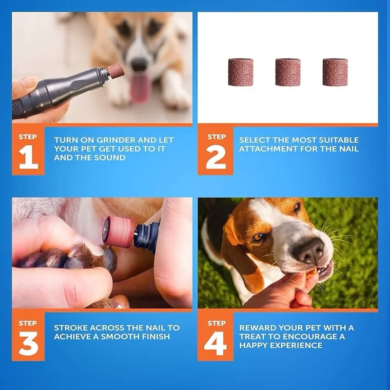 Battery Powered Classic Dog and Cat Nail Grinder - Trimmer for Safe and Effective Pet Nail Care 3