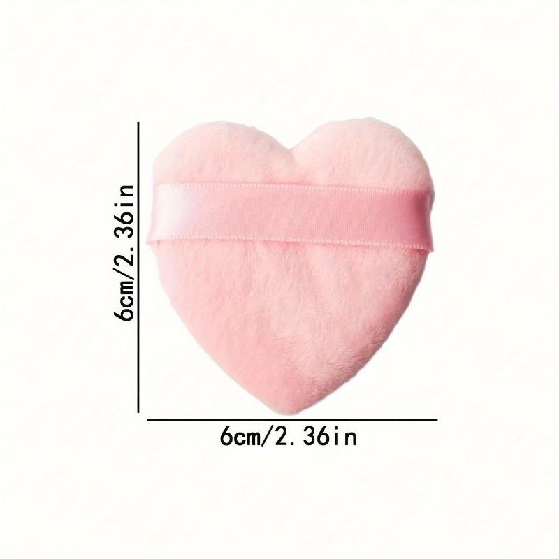 【SHARIFAN】8pcs/set Heart Shaped Velvet Powder Puff, Designed For Contour, Eye And Corner Area, Beauty Blender Suitable For All Skin Types 1