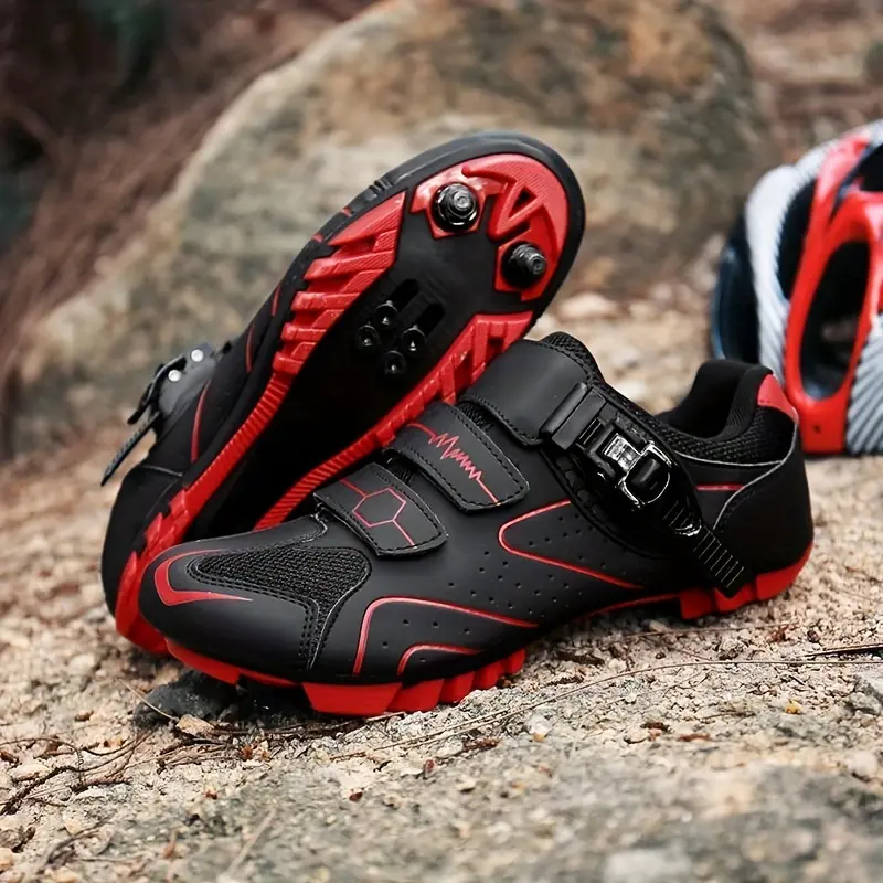 Breathable Men's Cycling Shoes, Compatible With SPD Pedals, Suitable For Mountain Biking And Racing Sports. 4