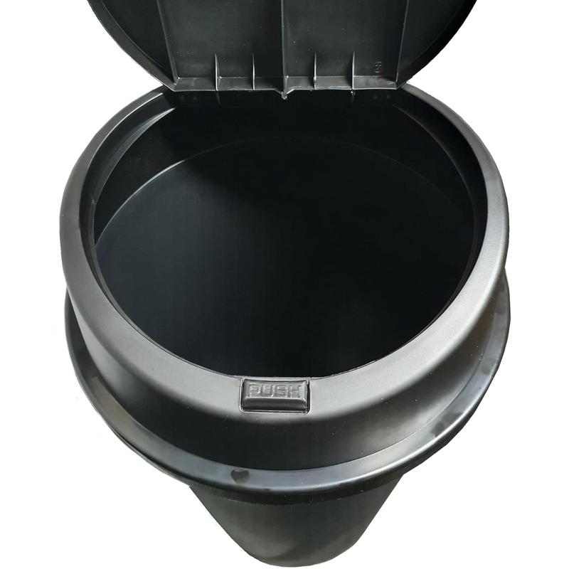 45L ALL BLACK TOUCH TOP BIN / DUSTBIN / RUBBISH BIN / KITCHEN / HOME / PLASTIC. Household Room Waterproof 1
