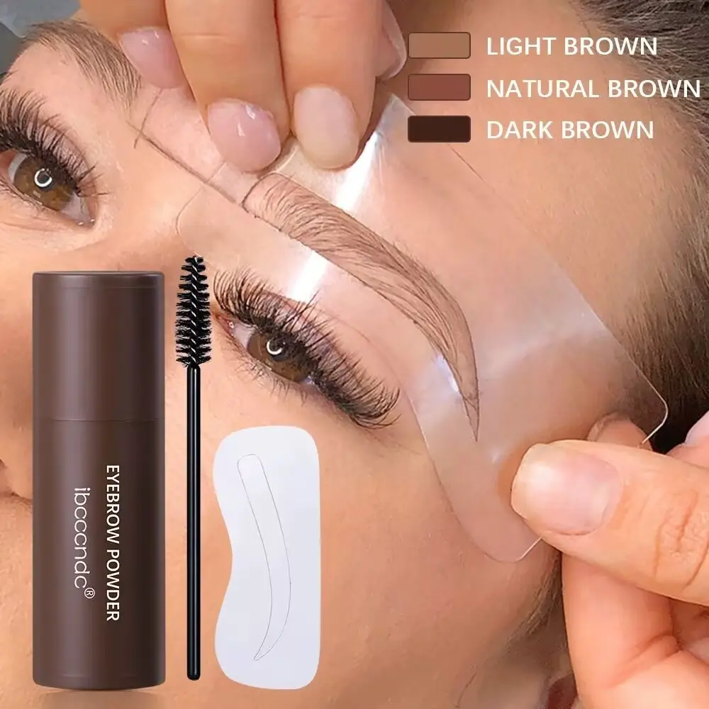 UK Eyebrow Stamp Shaping Kit - Professional Powder Cosmetic Makeup