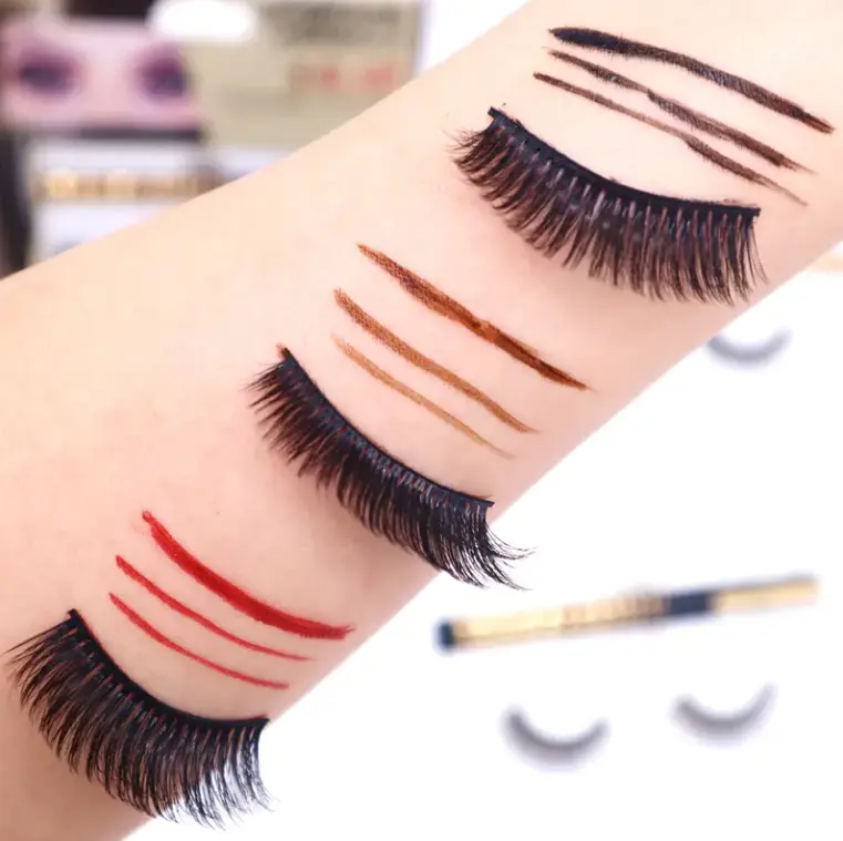 Lashglue Pen Eyeliner & Eyelash 8 In 1 Eye Liner Waterproof New Colourful Adhesive Eyeliner Pen Lipliner Makeup Pack Gentle 1