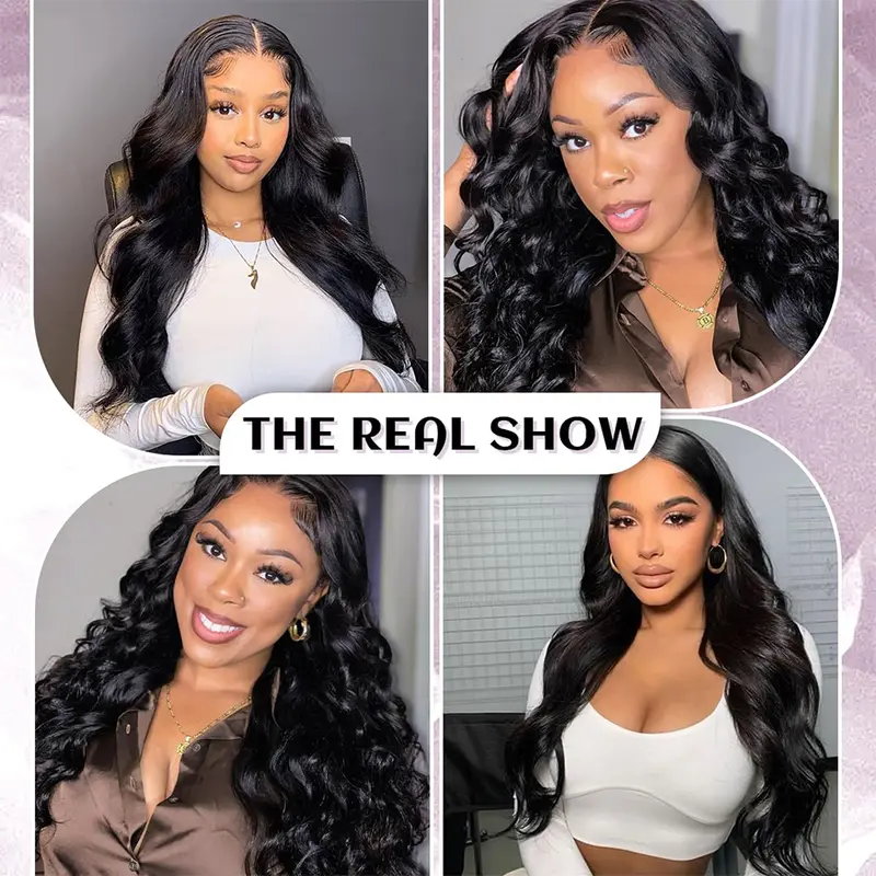 13x6 13x4 Lace Frontal Human Hair Wig Body Wave Invisible HD Transparent Lace Front Wigs For Women Remy 4x6 5x5 Glueless Pre Cut Human Hair Closure Wig Pre Plucked Bleach Knots Natural Hairline Ready To Wear 14-36 Inches Available 6
