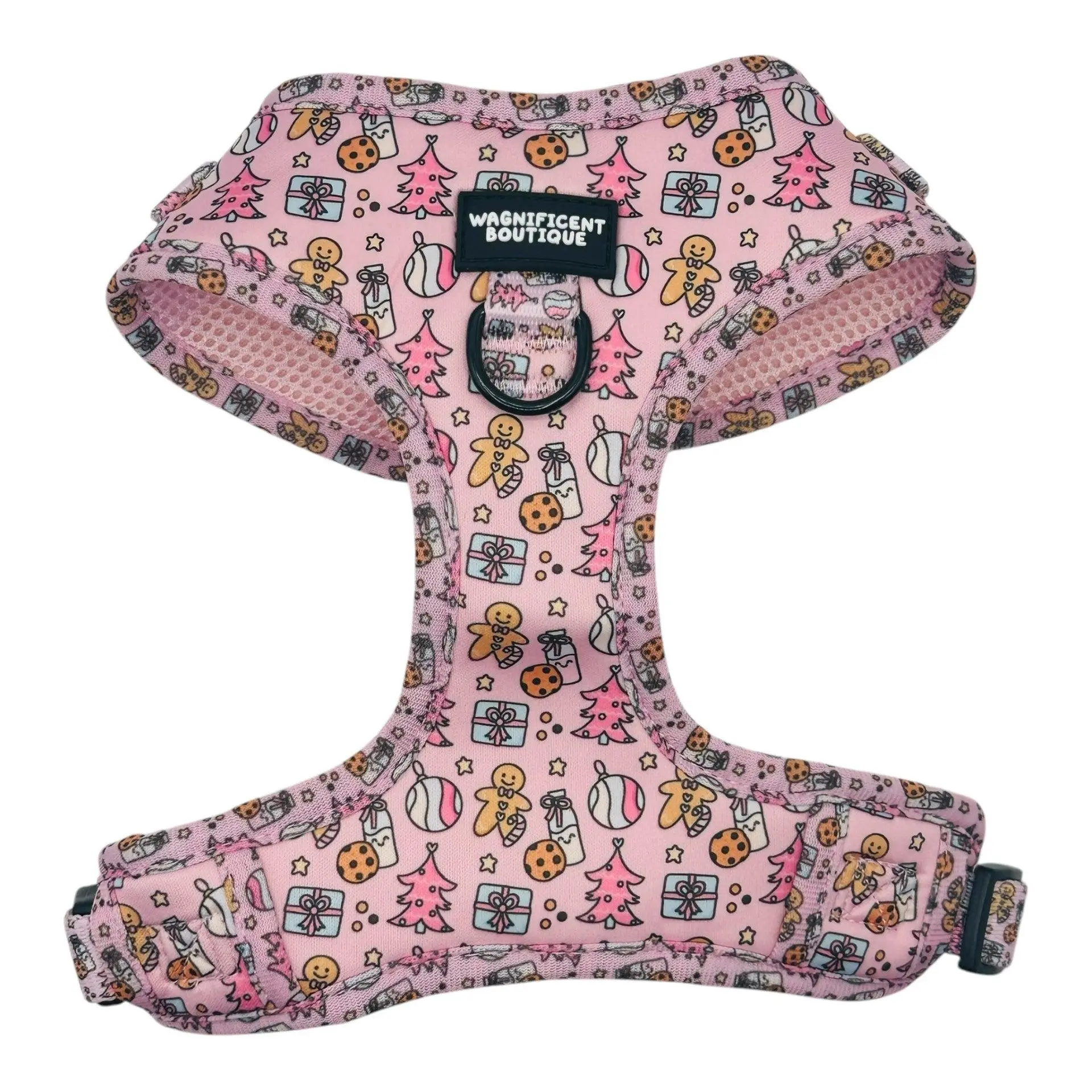 Happy Pinkmas Adjustable Dog Harness