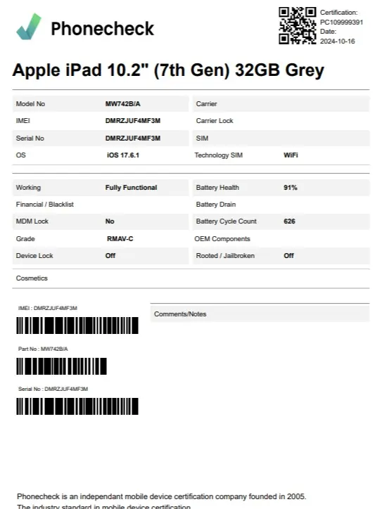 Apple iPad 10.2 (2019) - 32 GB - All Colours - Pre-owned - Good Condition 7